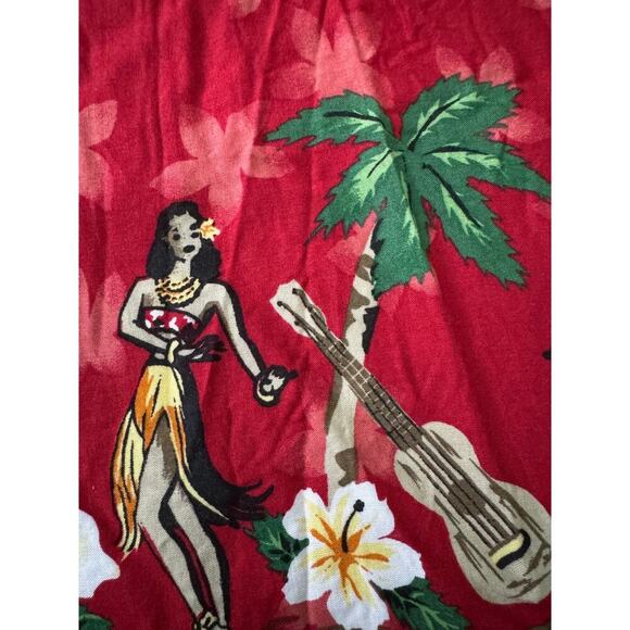 Bill Robinson “Hula Girl” 100% Rayon Hawiian men’s shirt. - Picture 7 of 11